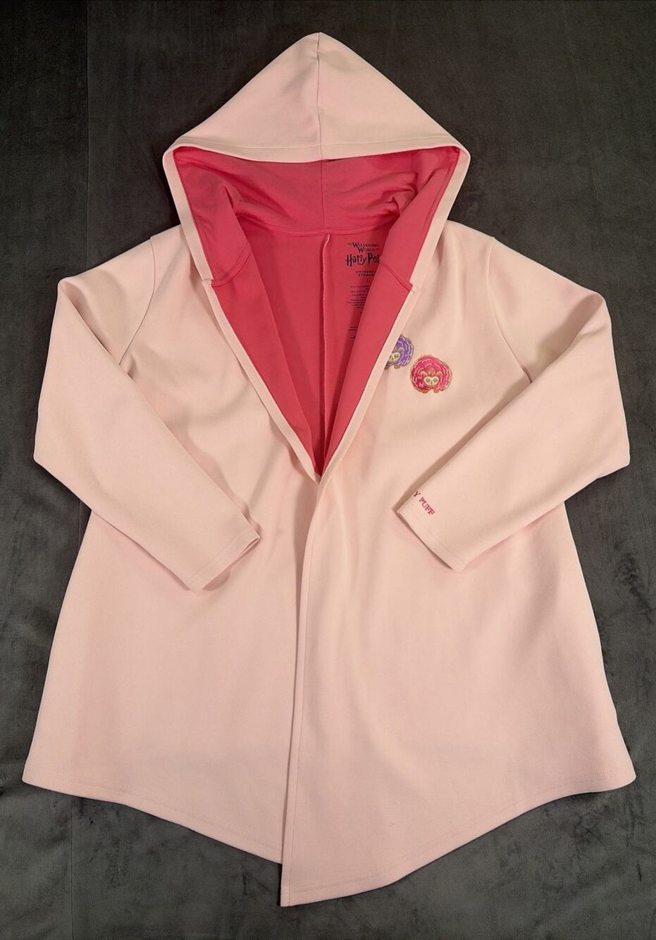 Pink Pygmy Puffs Wizarding World of Harry Potter Universal Studios Cardigan Lg.